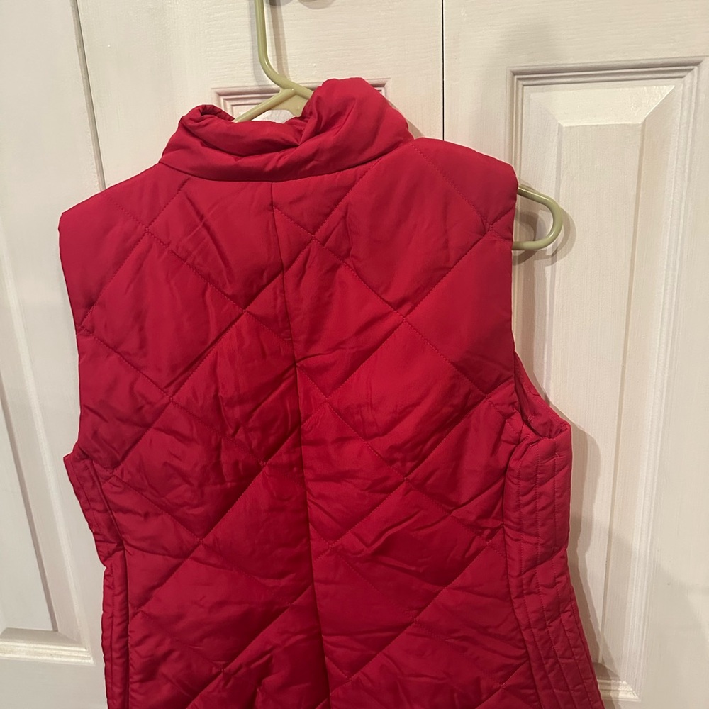 New York & Company Red Quilted Vest